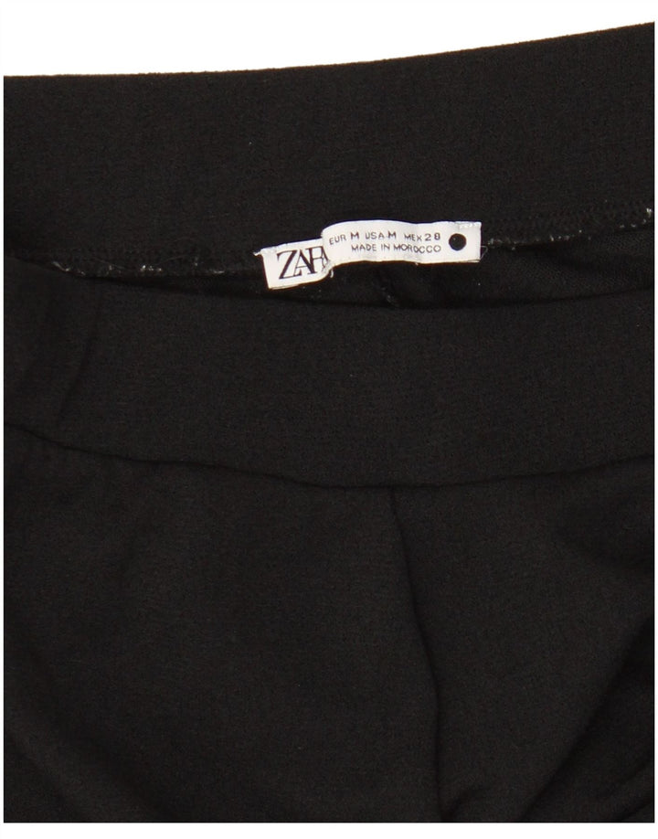 Pantaloni chino a gamba larga da donna Zara medi W28 L29 neri