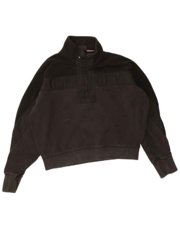 Felpa corta da donna oversize Superdry, taglia UK 12, media, nera