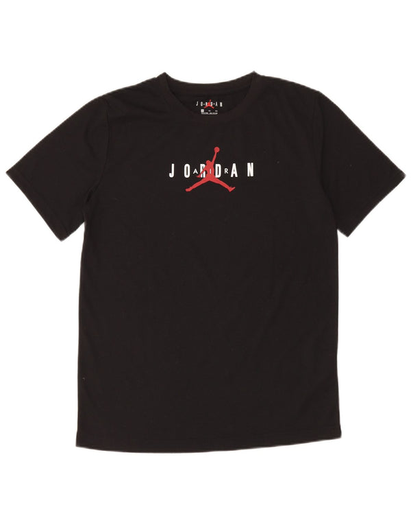 T-shirt grafica Jordan da ragazzo, 13-14 anni, XL, poliestere nero