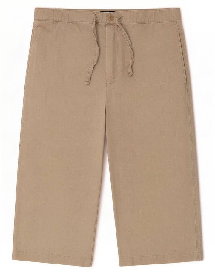 Pantaloni Capri da uomo Marks & Spencer Blue Harbour W32 Lino beige medio