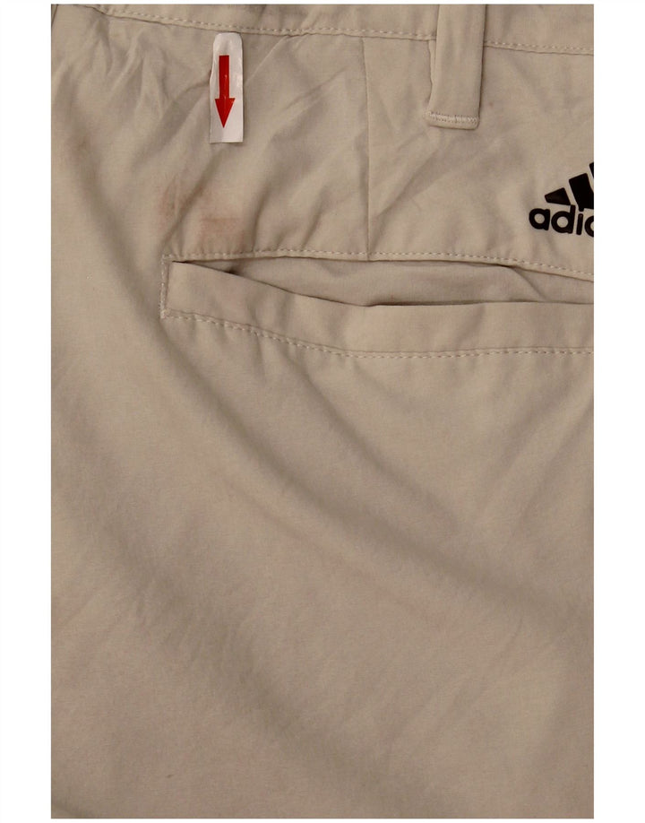 Pantaloni chino dritti da uomo Adidas W30 L32 poliestere beige