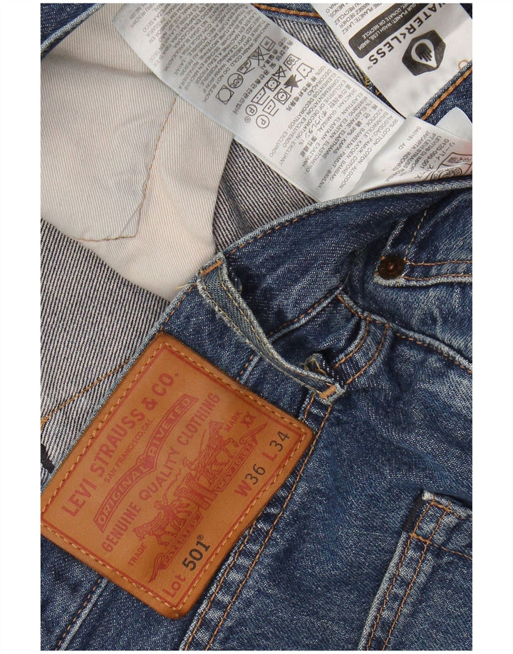 LEVI'S Jeans dritti da uomo 501 W36 L34 cotone blu