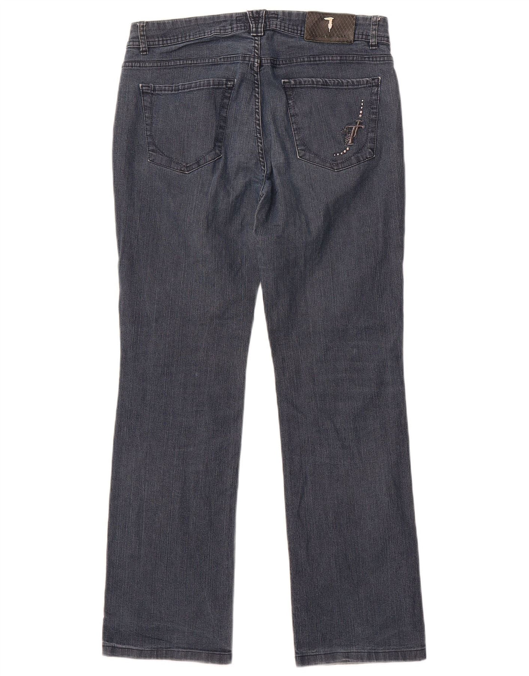 Jeans Dritti Donna Trussardi W31 L30 Cotone Blu