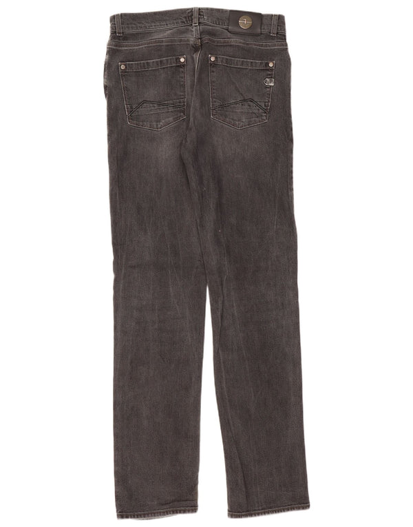 Jeans Dritti Uomo TRUSSARDI W32 L32 Cotone Grigio