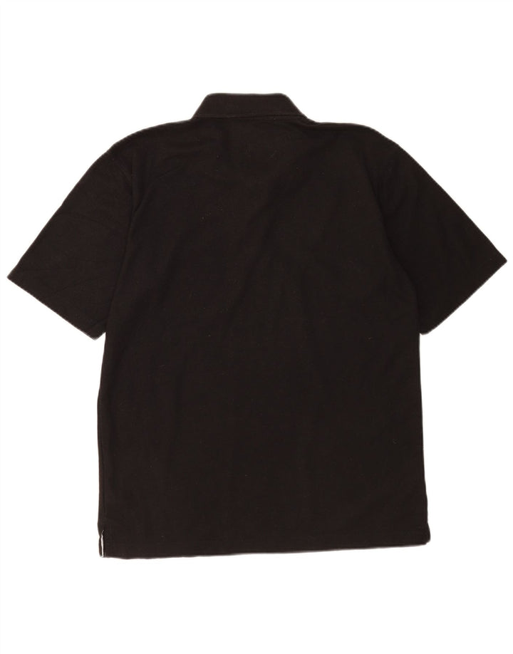 Polo Umbro da uomo media nera in poliestere