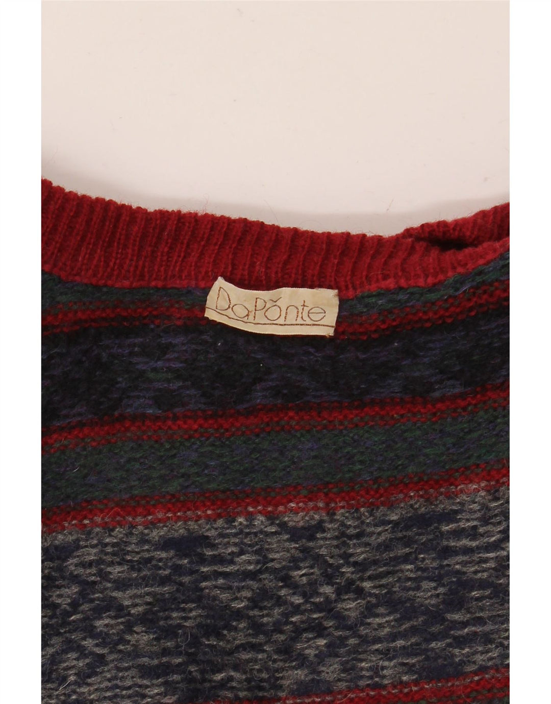 Maglione maglione girocollo da uomo VINTAGE medio multicolore Fair Isle