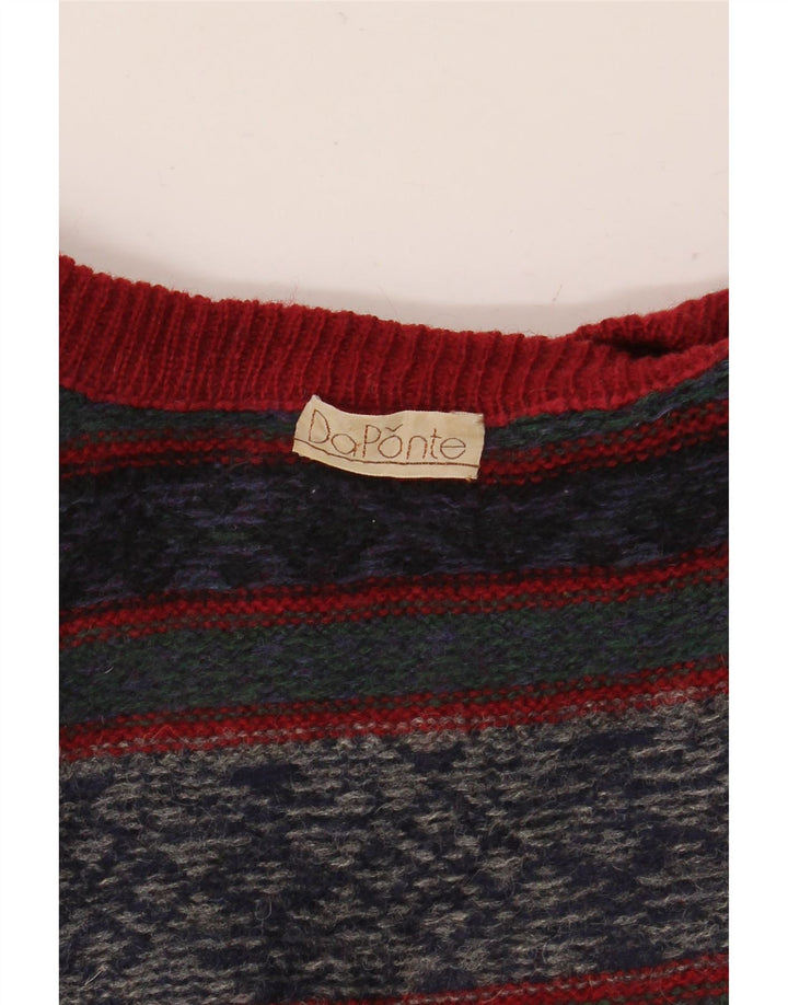 Maglione maglione girocollo da uomo VINTAGE medio multicolore Fair Isle