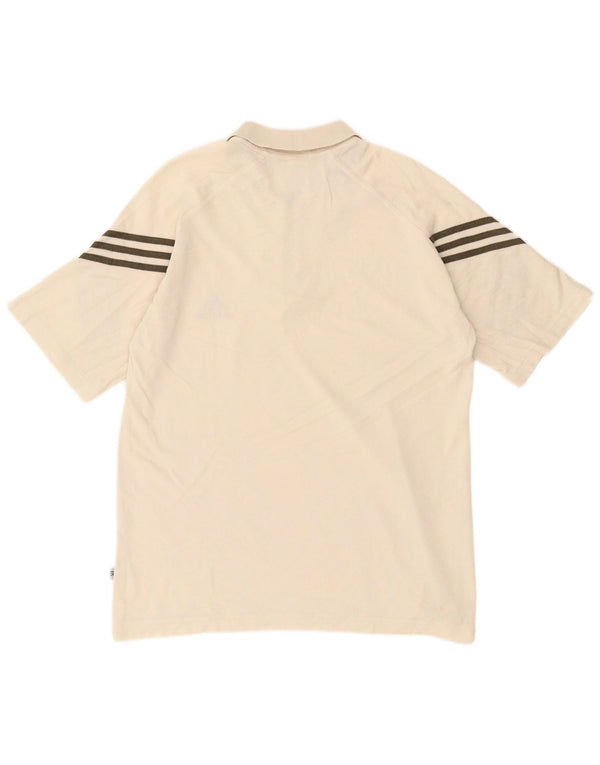Polo Adidas Uomo UK 42/44 Large Beige