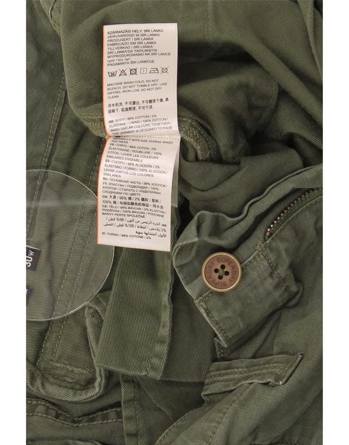Pantaloncini cargo da uomo Superdry W30 cotone verde medio