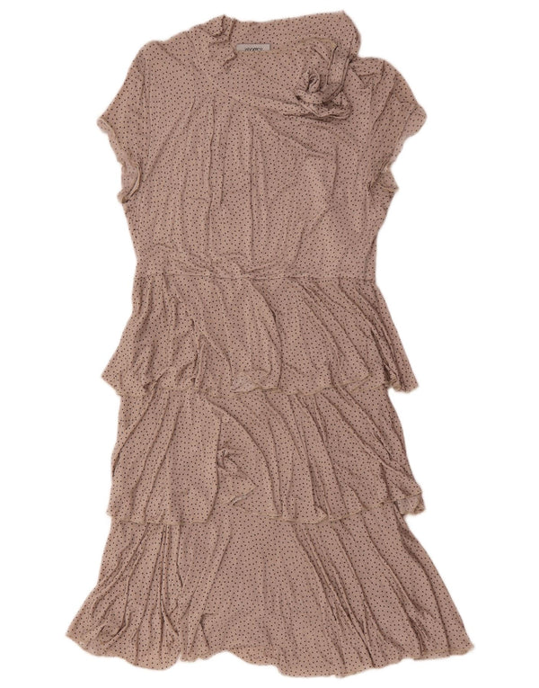 Abito a strati da donna Max & Co. UK 14 Viscosa maculata beige grande