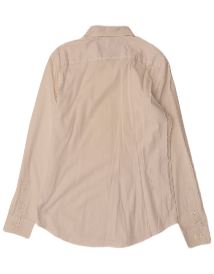TOMMY HILFIGER Camicia da uomo grande in cotone bianco