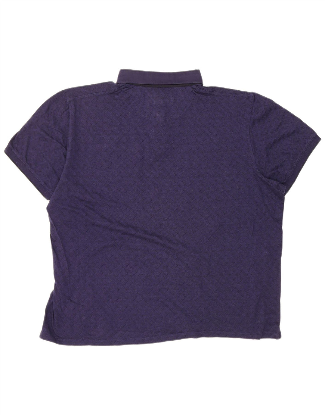 Polo da uomo Ted Baker taglia 6 2XL cotone a quadri blu navy