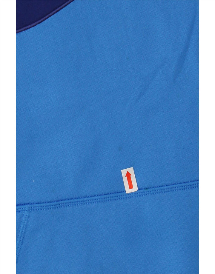 NIKE Felpa con cappuccio grafica da donna UK 14 Poliestere blu medio