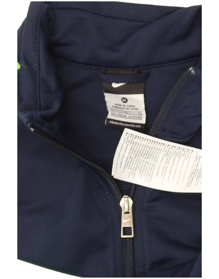 Giacca da tuta da ragazzo Nike 13-14 anni XL Blu navy Colourblock
