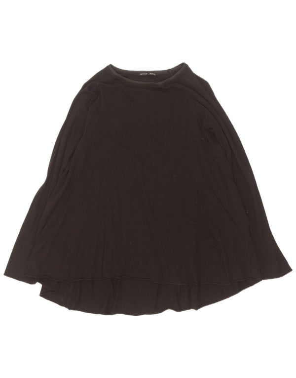 Top Zara da donna a maniche lunghe UK 14 medio nero