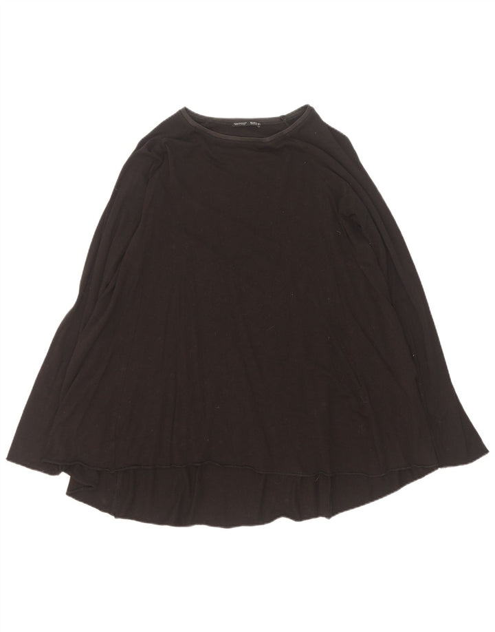 Top Zara da donna a maniche lunghe UK 14 medio nero