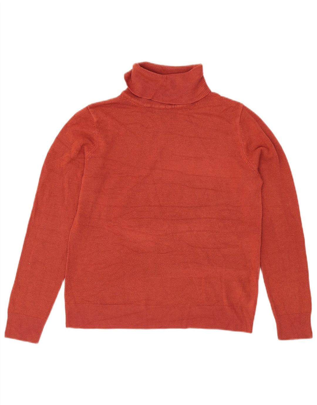 Maglione maglione a collo alto da donna Marks & Spencer UK 10 piccolo bordeaux