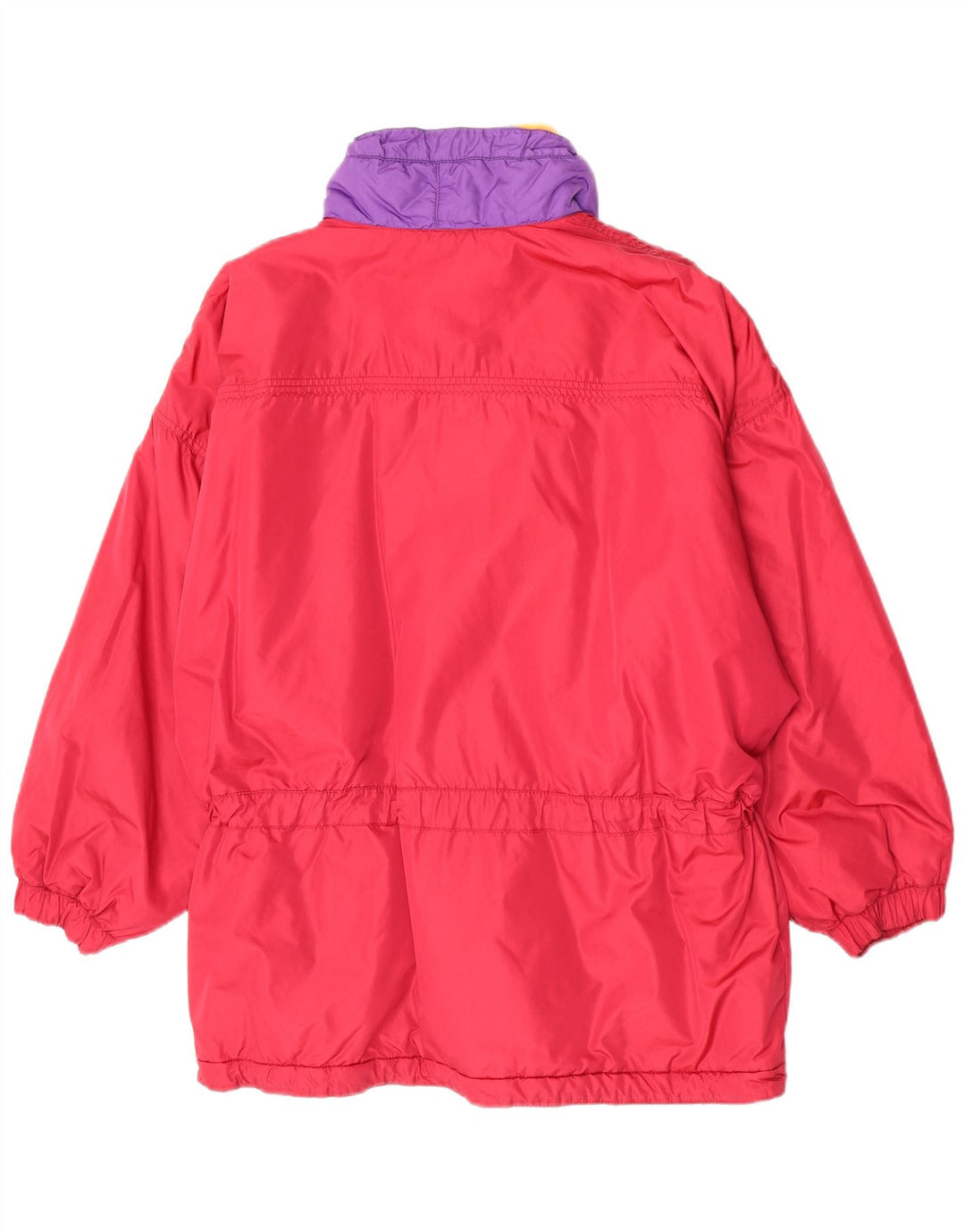 Giacca da sci oversize da donna vintage IT 44/46 Colorblock rosso medio