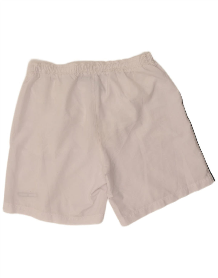 Pantaloncini sportivi Reebok da uomo grandi bianchi in poliestere