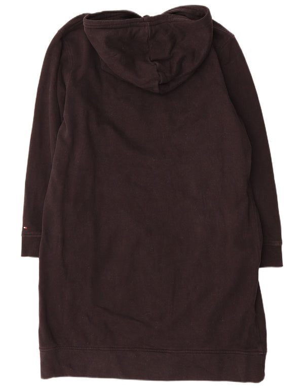 Abito con cappuccio grafico a maniche lunghe da donna Tommy Hilfiger UK 18 XL Nero