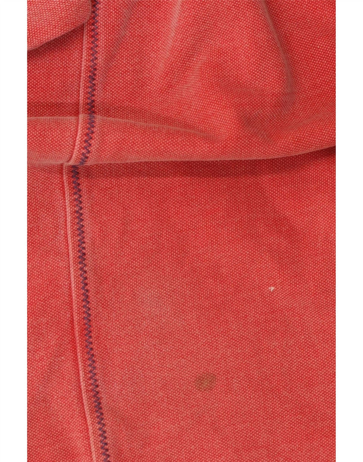 Felpa da uomo con collo con zip Fat Face, maglione grande, cotone rosso