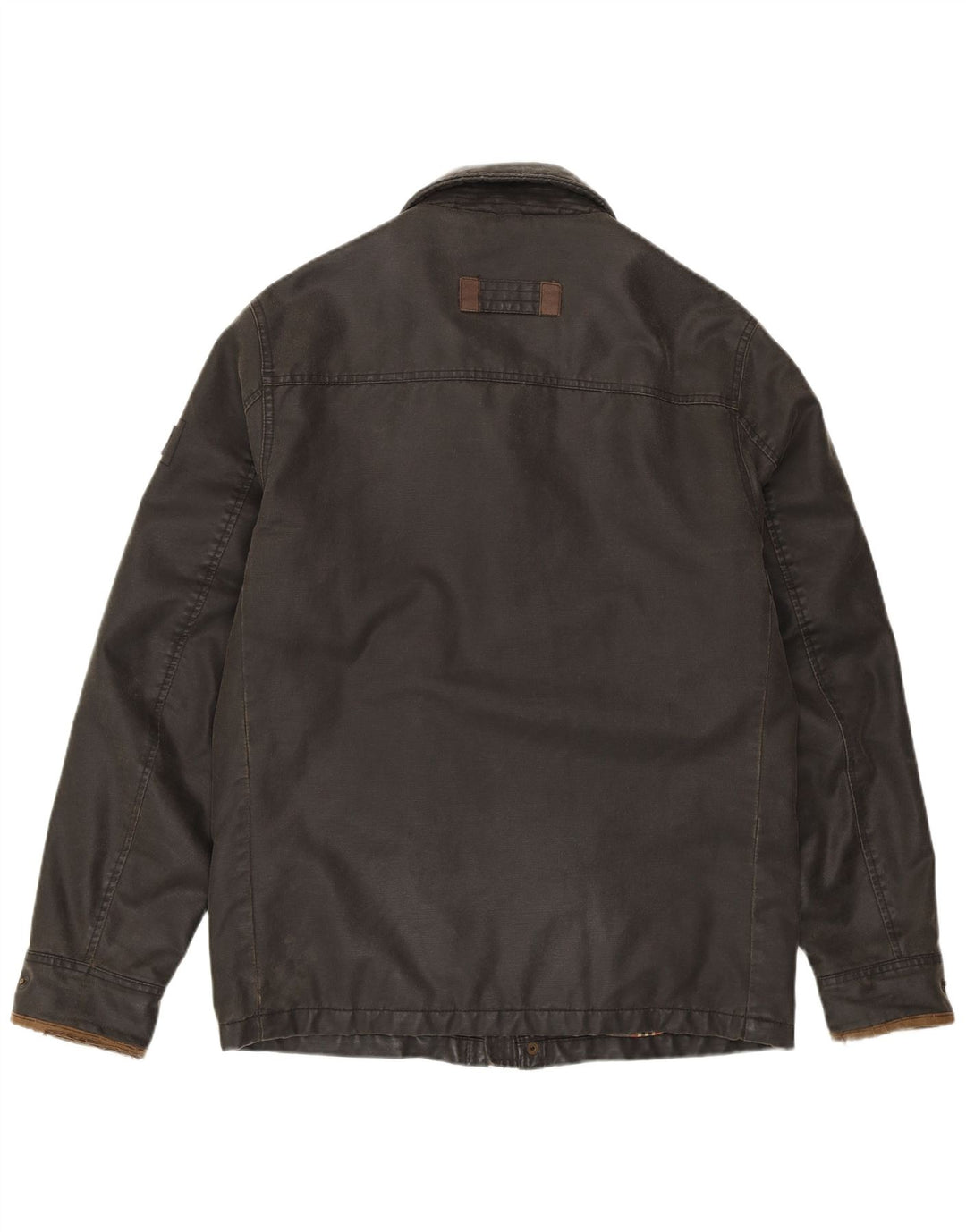Giacca da uomo in cotone cerato Fat Face UK 36 Small Poliestere grigio