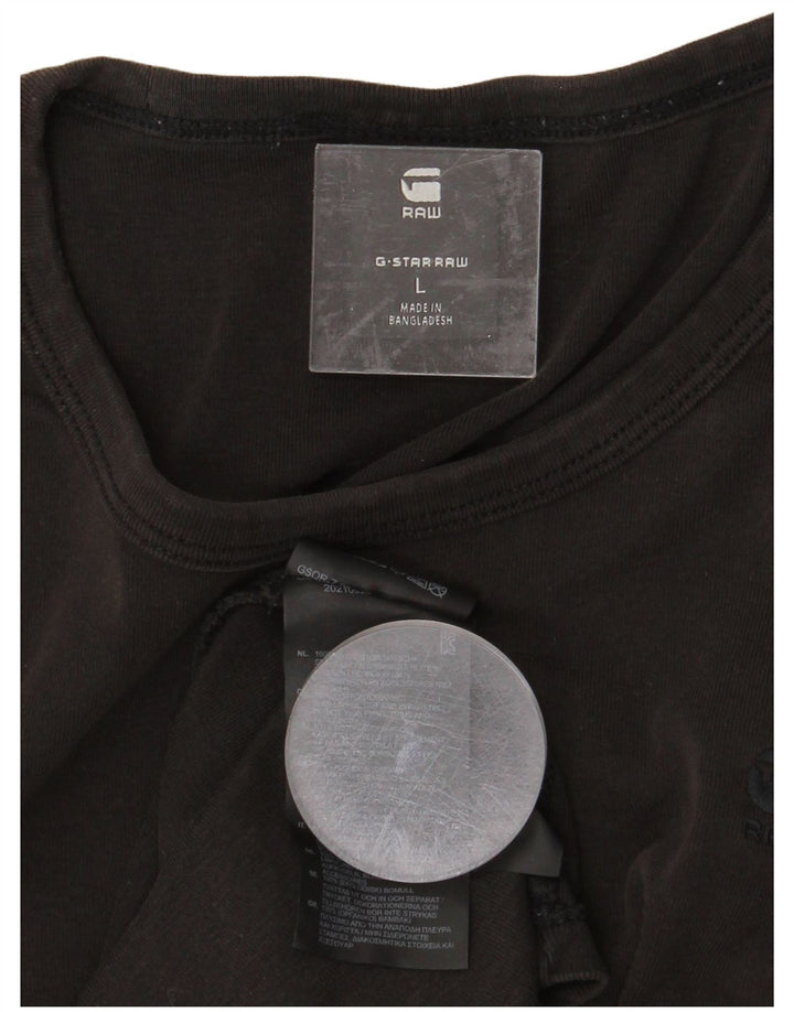 T-shirt da uomo G-STAR Top grande in cotone grigio