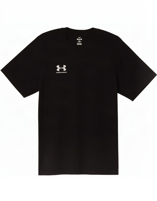 T-shirt da uomo Under Armour Top medio poliestere nero