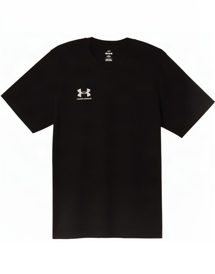 T-shirt da uomo Under Armour Top medio poliestere nero