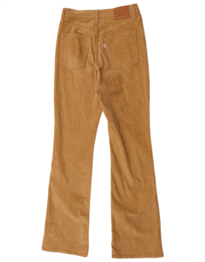 Pantaloni Levi's da donna in velluto a coste bootcut W27 L33 cotone beige