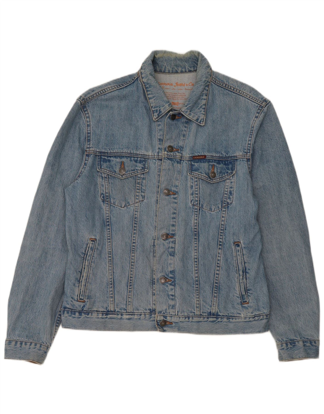 Giacca di jeans da uomo Carrera UK 40 grande cotone blu