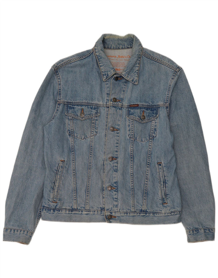 Giacca di jeans da uomo Carrera UK 40 grande cotone blu