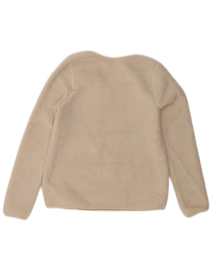 Maglione in pile da donna Columbia UK 10 piccolo poliestere bianco