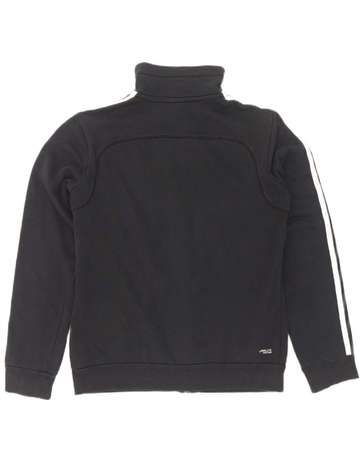 Giacca da ginnastica da donna Adidas UK 8/10 piccola in cotone nero