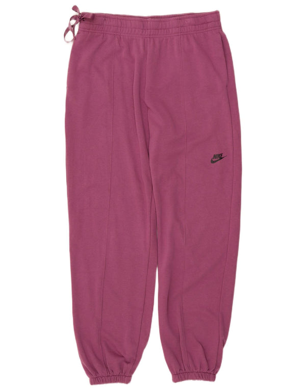 NIKE Pantaloni da tuta da donna Joggers UK 16 Large Viola Cotone