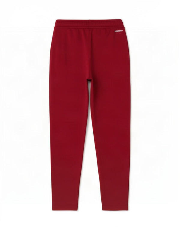 Pantaloni della tuta Adidas Aeroready per ragazze 11-12 anni in poliestere bordeaux