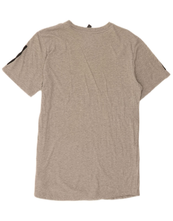 T-shirt grafica da uomo ADIDAS Top in cotone mélange grigio medio