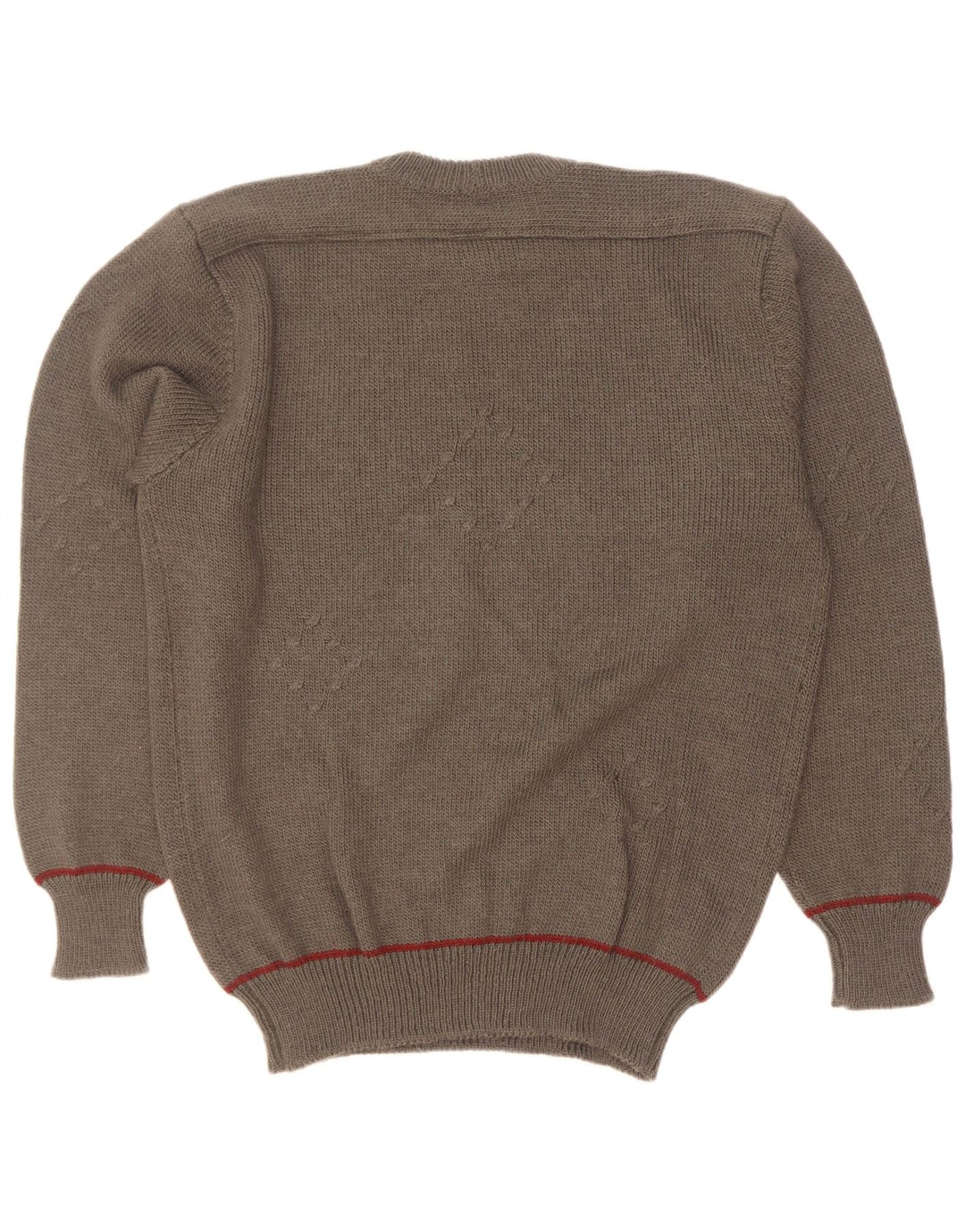 Maglione maglione girocollo da uomo vintage grande kaki argyle/diamante