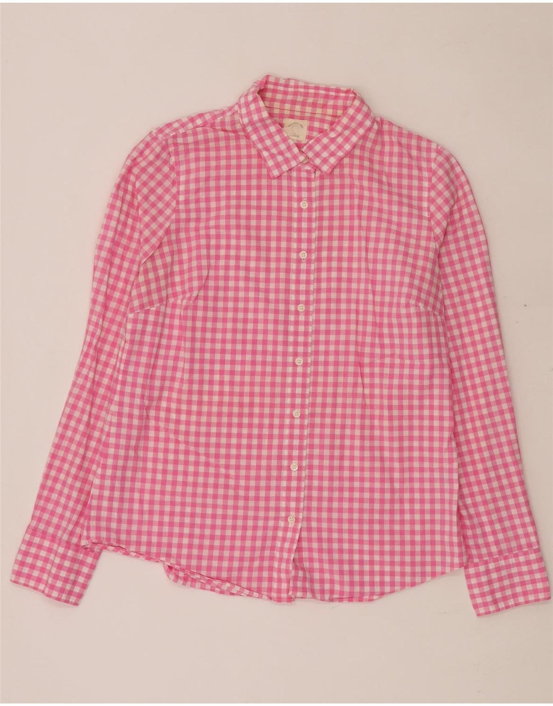 Camicia da donna J. CREW UK 14 a quadretti rosa medio