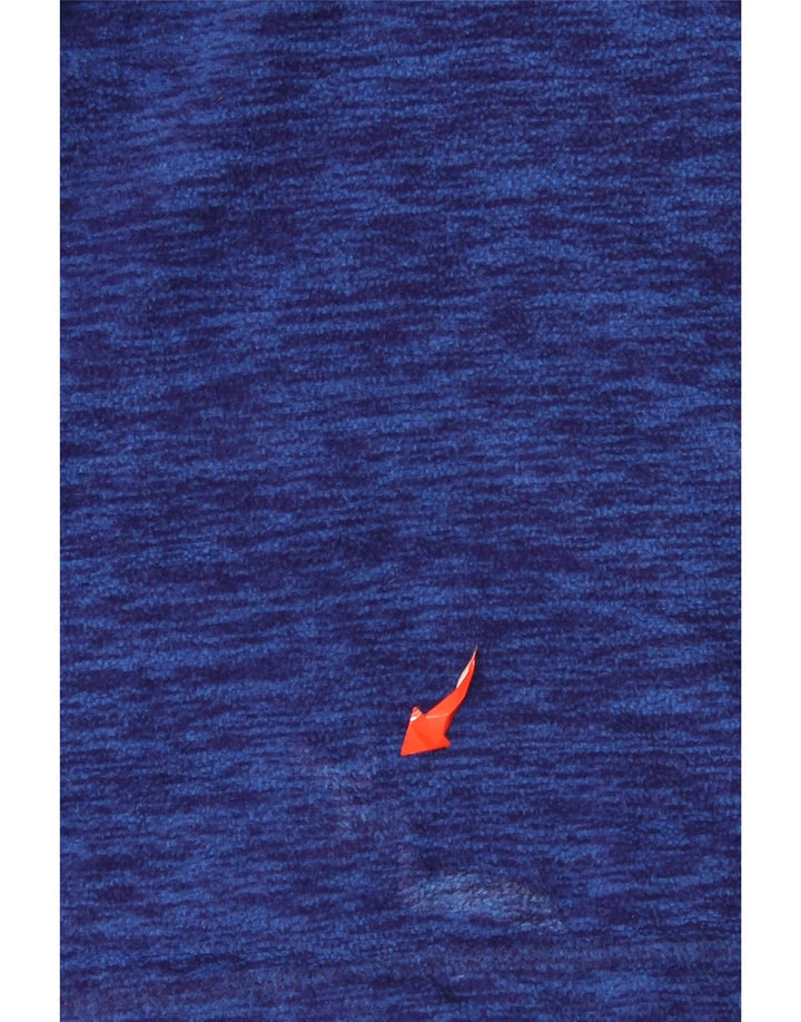 Maglione in pile da uomo con zip sul collo di Eddie Bauer, grande poliestere chiazzato blu