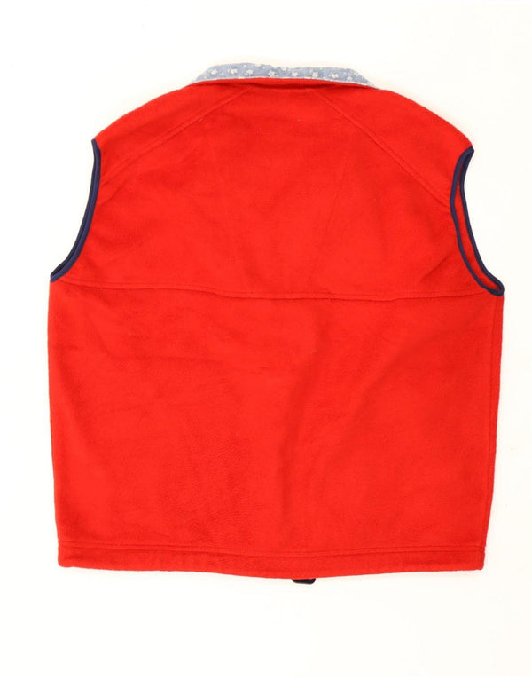 Gilet oversize in pile da donna Think Pink UK 16 Large Rosso Poliestere
