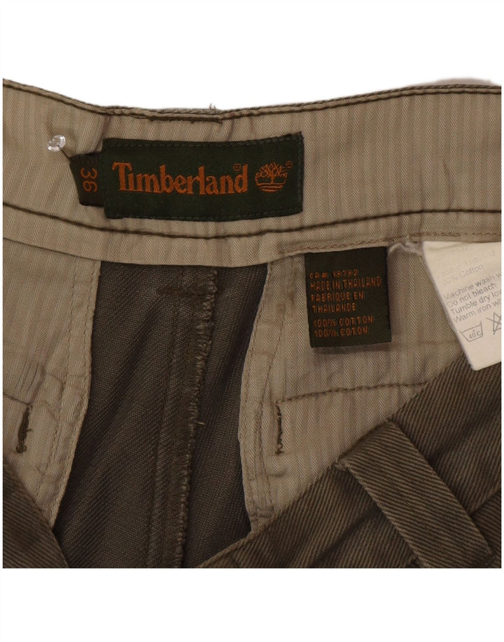Pantaloni cargo dritti da uomo Timberland W36 L27 in cotone beige