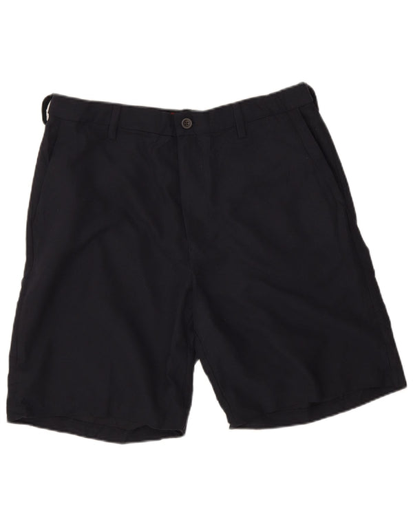 Pantaloncini chino da uomo Chaps W34 grandi in poliestere nero