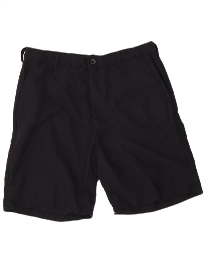 Pantaloncini chino da uomo Chaps W34 grandi in poliestere nero