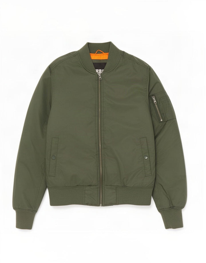 Giacca da aviatore da volo imbottita da uomo Urban Classics UK 36 piccola in nylon verde
