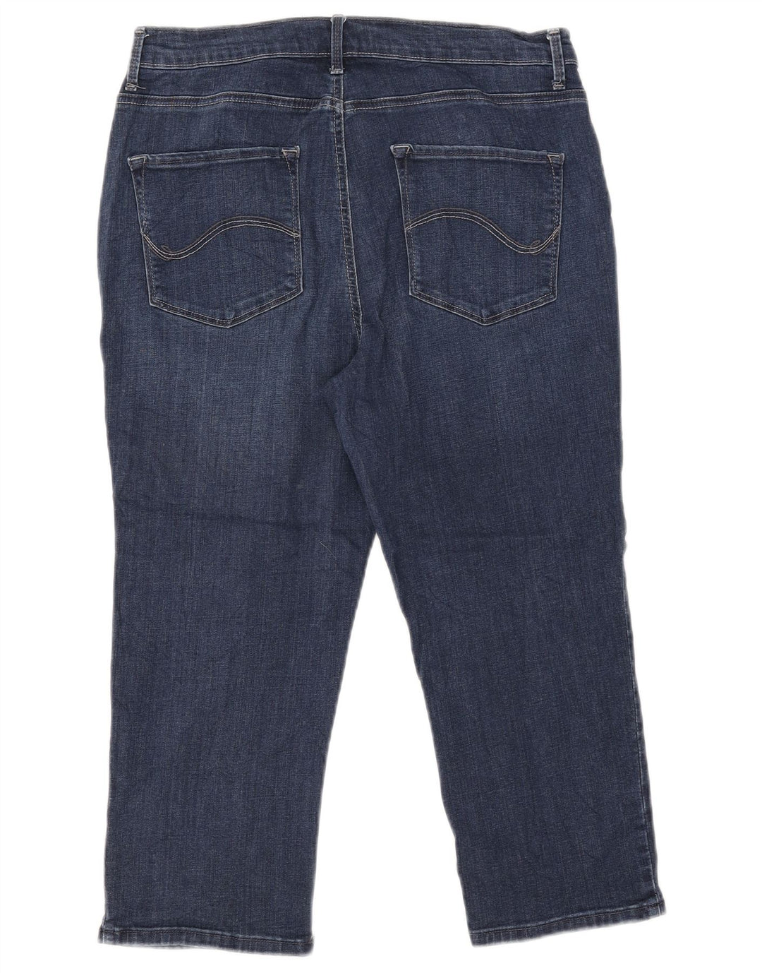 Jeans Capri da donna con etichetta platino LEE W34 L21 blu navy