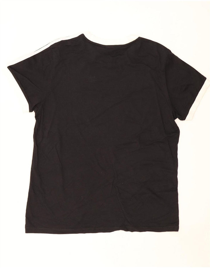 Maglietta Adidas da uomo grande nera
