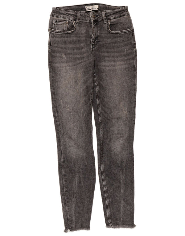 Jeans skinny da donna Zara EU 38 Small W28 L28 Cotone grigio