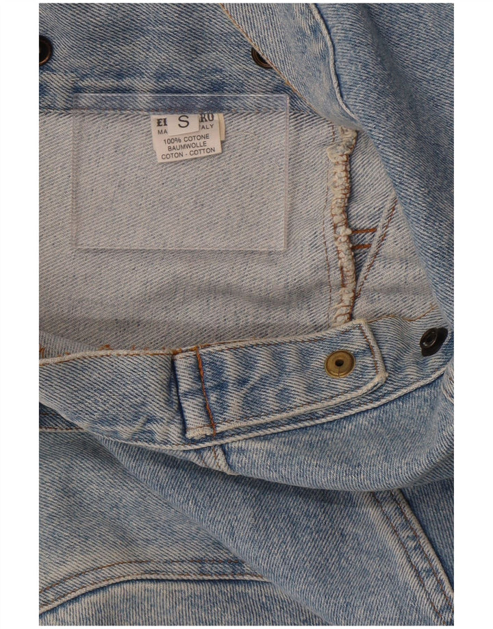Giacca di jeans oversize da donna El Charro UK 10 piccola in cotone blu