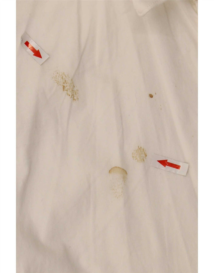 Camicia da uomo Marlboro Classics Large in cotone bianco